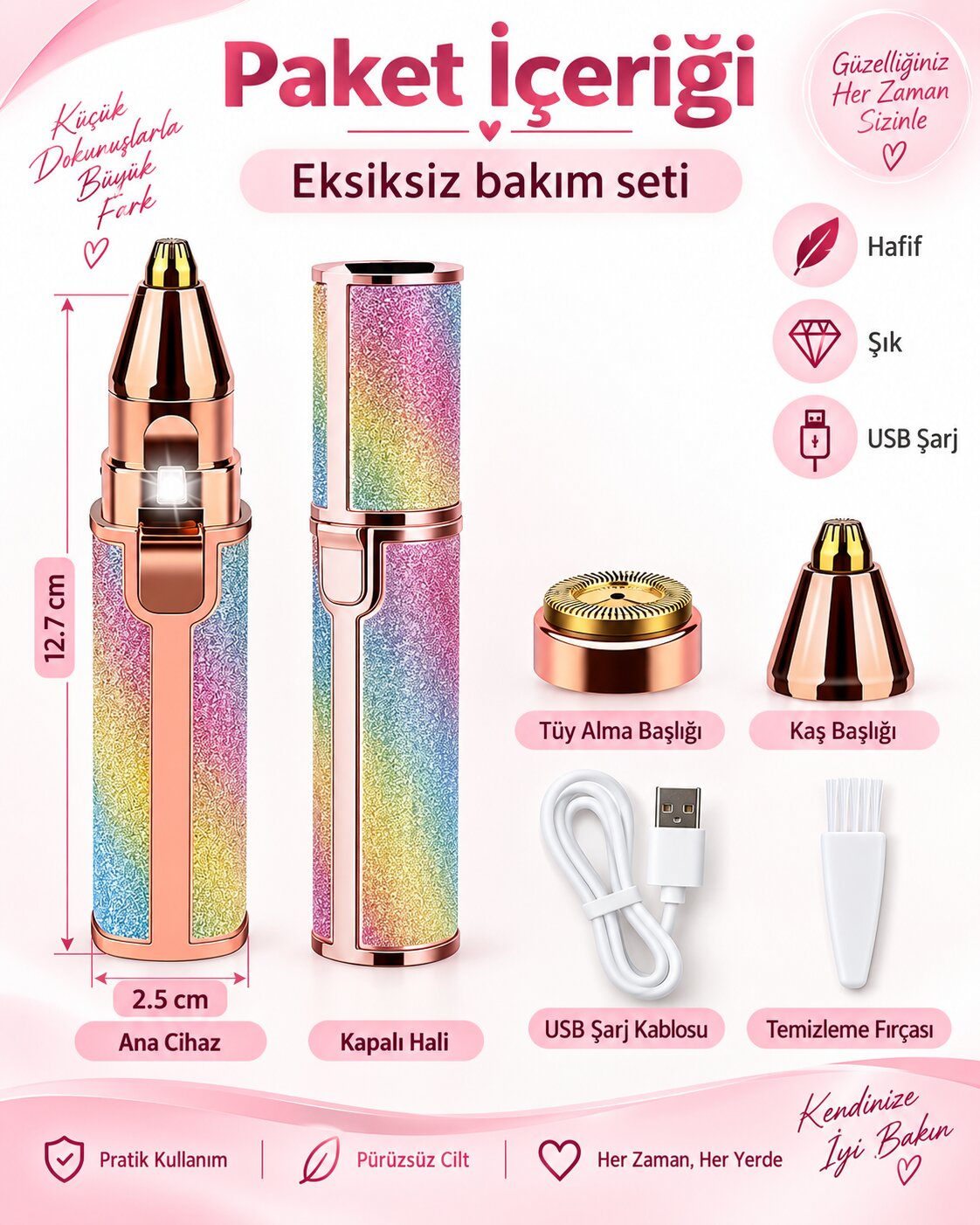 USB ile kolay şarj